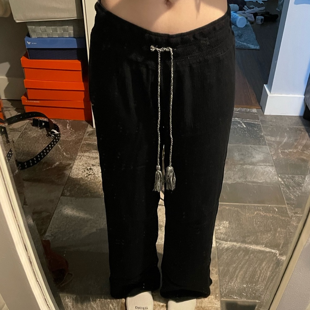 Linen Black Pants